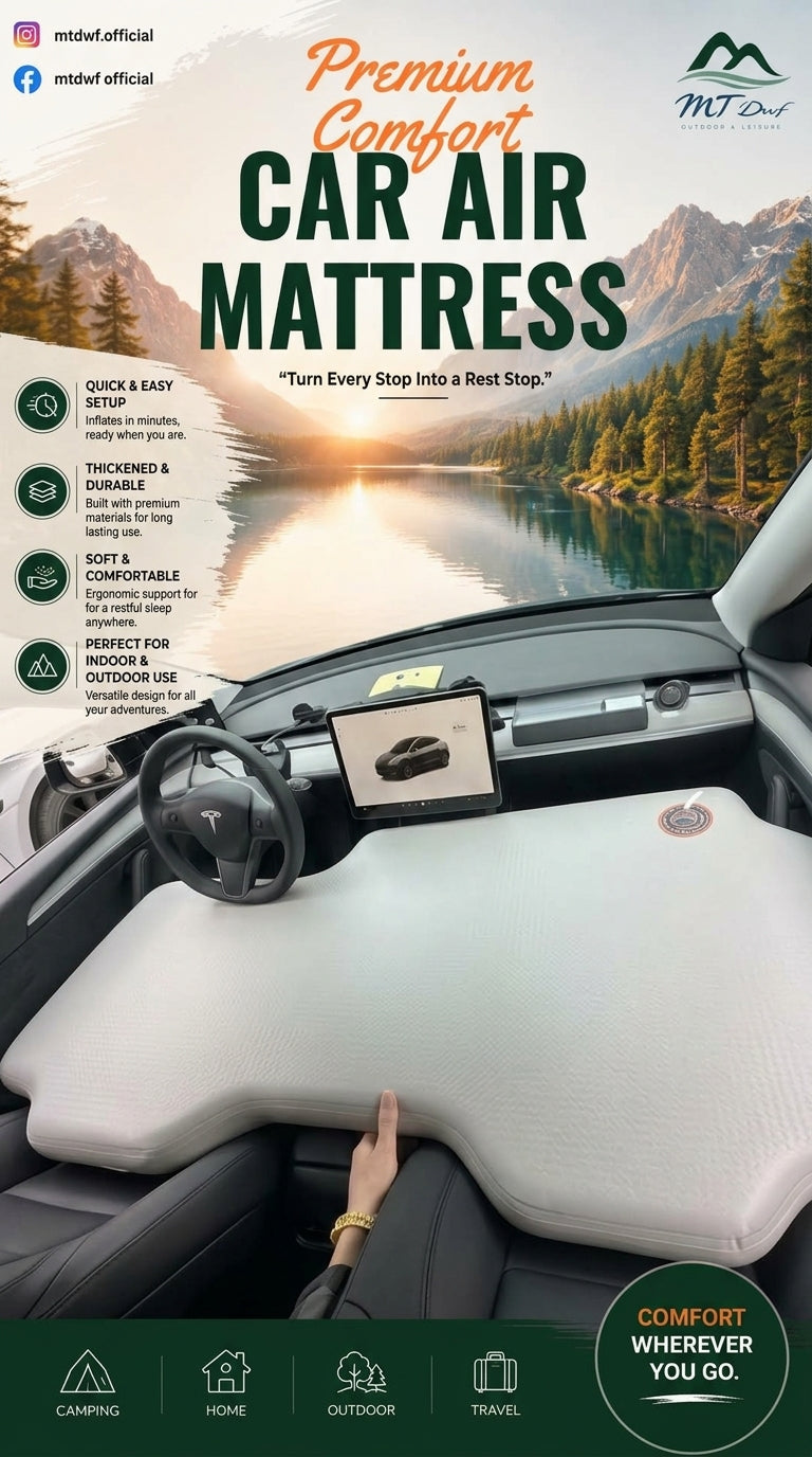 Tesla Model Y Front Floor Air Mattress